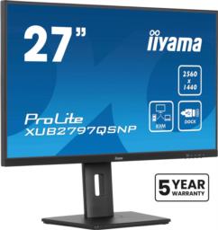 Monitor iiyama ProLite XUB2797QSNP-B1 27" 2560 x 1440 px Wide Quad HD LED Czarny