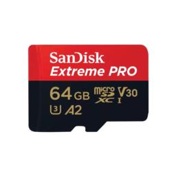 Karta pamięci MicroSDXC SanDisk EXTREME PRO 64GB 200/90 MB/s A2 C10 V30 UHS-I U3