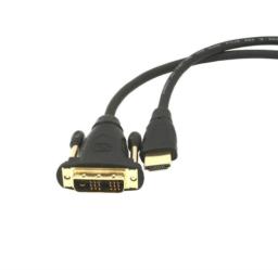 Kabel GEMBIRD CC-HDMI-DVI-6 (HDMI M - DVI-D M; 1,8m; kolor czarny)