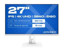 Monitor JAPANNEXT 68,5 cm JN-IPS270UHD60F-C65W-HSP-W HDMI/DP UHD