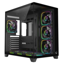 RAMPAGE OBUDOWA PC ZE SZKŁEM HARTOWANYM SEALITE 7X WENTYLATOR ARGB PWM BLACK