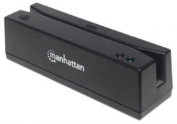 MANHATTAN Magnetkartenleser USB drei Spuren Leser   schwarz