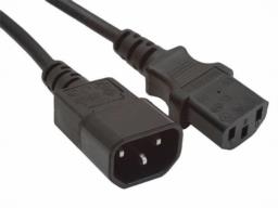 Kabel GEMBIRD PC-189-VDE (C13 / IEC C13 / IEC 320 C13 - C14 ; 1,8m; kolor czarny)