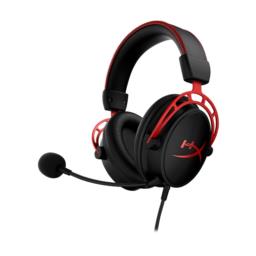 Zestaw słuchawkowy do gier HyperX Cloud Alpha czarno-czerwony, Przewodowy, 13 - 27000 Hz, Gaming, 298 g, Czerwony