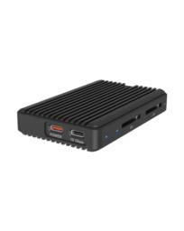 Geh. IcyBox M.2NVMe/SATA SSD mit zweifachem SD CR