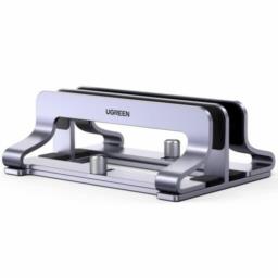 Ugreen  Stojak pionowy na 2 urządzenia Ugreen LP258 aluminiowy na laptop tablet - srebrny