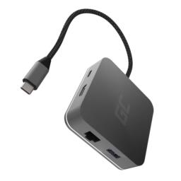 GREEN CELL ADAPTER, PRZEJŚCIÓWKA HUB USB-C 6W1