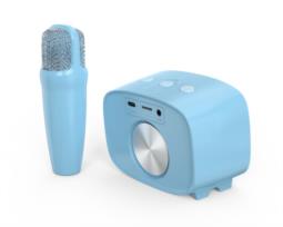 myFirst Voice 2 - zestaw do karaoke dla dzieci - mikrofon i głośnik bezprzewodowy z efektami modyfikacji dźwięku (blue)