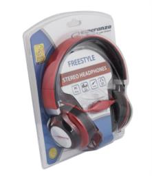Słuchawki Esperanza FREESTYLE EH159R (kolor czerwony)