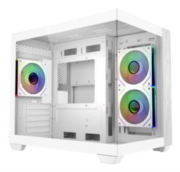 Cooler Master Elite 481 Wood Mini Tower Biały