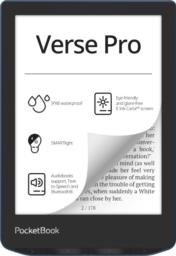 PocketBook Verse Pro czytnik e-booków Ekran dotykowy 16 GB Wi-Fi Czarny, Niebieski