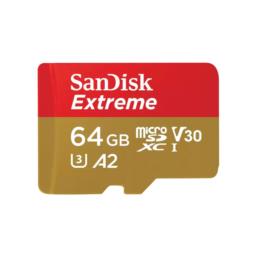 Karta pamięci MicroSDXC SanDisk EXTREME 64GB 170/80 MB/s A2 C10 V30 UHS-I U3