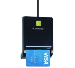 GEMBIRD UNIWERSALNY CZYTNIK KART SMART CARD USB, CZARNY