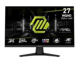 MSI MAG 274QFDE X24 monitor komputerowy 68,6 cm (27") 2560 x 1440 px Wide Quad HD LCD Czarny