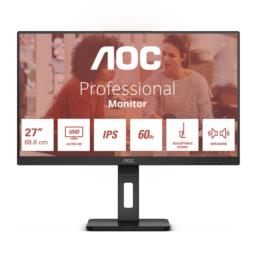 Monitor AOC 68,6cm (27") U27E3UF 16:09 2xHDMI+DP+USB 4K Lift