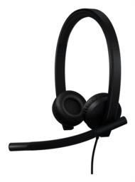 Logitech H570E Zestaw słuchawkowy Przewodowa Opaska na głowę Biuro/centrum telefoniczne USB Type-C Czarny