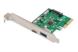 Digitus Karta PCIe, USB Typu C™ + USB-A