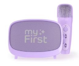 myFirst Voice 2 - zestaw do karaoke dla dzieci - mikrofon i głośnik bezprzewodowy z efektami modyfikacji dźwięku (purple)