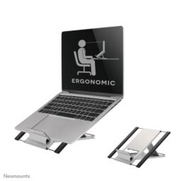 Neomounts NSLS100 stojak na laptop Półka wysięgnikowa na notebooka Srebrny 55,9 cm (22")