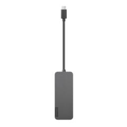 Lenovo 4X90X21427 huby i koncentratory USB 3.2 Gen 2 (3.1 Gen 2) Type-C 20000 Mbit/s Szary