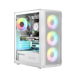 LOGIC OBUDOWA PORTOS ARGB MIDI USB 3.0 WHITE