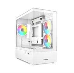 Etui do komputera Sharkoon MK6 RGB Micro-ATX 1xGlass białe