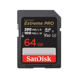 KARTA SANDISK EXTREME PRO SDXC 64GB 280/100 MB/s V60 UHS-II