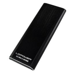 LC-Power LC-M2-C-NVME obudowa do dysków twardych Obudowa SSD Czarny M.2
