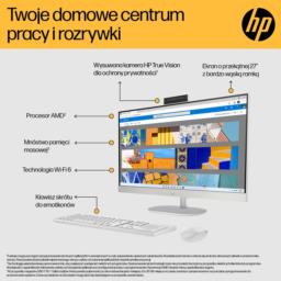 HP 27-cr0232nw AIO Ryzen 5 7520U 27.0"FHD IPS AG 300nits 16GB DDR5 SSD512 Radeon 610M LAN Win11 2Y Shell White