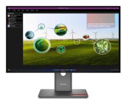 Lenovo ThinkVision P27q-40 27"QHD 120Hz 350nits AG USB HDMI DP Eclipse Black