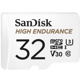 High Endurance microSDHC 32GB V30 z adapterem (rejestratory i monitoring)