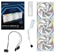 Lian Li UNI FAN SL Wireless 120 Obudowa komputera Wentylator 12 cm Biały 3 szt.