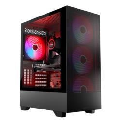 MODECOM OBUDOWA SIROCO ARGB FLOW MIDI USB 3.0 X 2 + TYPE-C CZARNA