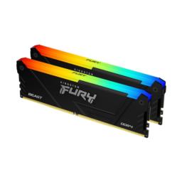 KINGSTON DDR4 32GB 3200MT/s CL16 DIMM (Kit of 2) 1Gx8 FURY Beast RGB