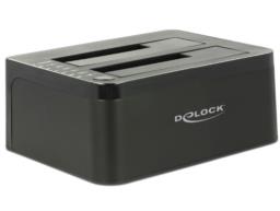 DeLOCK 62661 stacja dokująca do dysków twardych USB 3.2 Gen 1 (3.1 Gen 1) Type-B Czarny