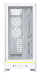 Obudowa PC Montech HS01, Midi-Tower, ATX, aRGB, Szkło Hartowane - biała