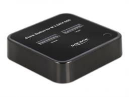 DeLOCK Stacja dokująca M.2 dla 2 x M.2 SATA SSD z funkcją klonowania