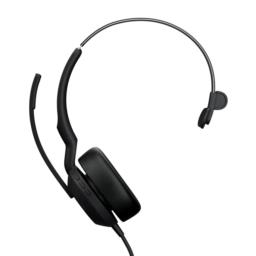 Jabra Evolve2 50 Zestaw słuchawkowy Przewodowa Opaska na głowę Biuro/centrum telefoniczne USB Type-C / USB Type-A Bluetooth Czarny