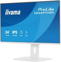 iiyama ProLite XB2497HSN-W1 monitor komputerowy 60,5 cm (23.8") 1920 x 1080 px Full HD LED Biały