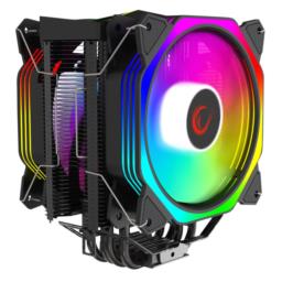 RAMPAGE CHŁODZENIE PROCESORA OCTAGON C60 LGA 1700/AM5 1800RPM 2 WENTYLATORY 120MM ARGB