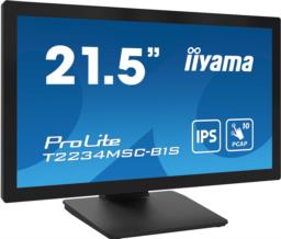 Monitor IIYAMA T2234MSC-B1S 21.5inch PCAP Bezel Free Front Speakers 10P Touch with Anti-Finger print coating IPS Panel 1920x1080