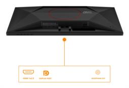 Monitor Certyfikat AOC Q27G42ZE 27" IPS Złącze QHD 16:9 260 Hz 1 ms 2560 x 1440 pikseli 300 cd/m2 Ilość portów HDMI: 1 Czarny