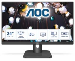 AOC E1 24E1Q monitor komputerowy 60,5 cm (23.8") 1920 x 1080 px Full HD LED Czarny