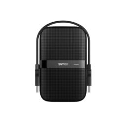 Dysk zewnętrzny HDD Silicon Power Armor A60 (1TB; 2.5"; USB 3.2; 5400 obr/min; Black; SP010TBPHDA60S3A)