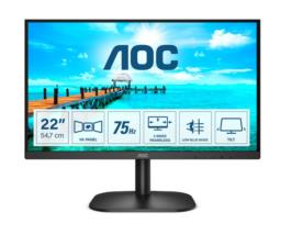 AOC B2 22B2H monitor komputerowy 54,6 cm (21.5") 1920 x 1080 px Full HD LED Czarny
