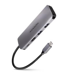 Axagon HMC-5 stacja dokująca Przewodowa USB 3.2 Gen 1 (3.1 Gen 1) Type-C Szary