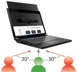 Mobilis Privacy Filter 15.6" W (16:9) Dim : 344x194,5mm