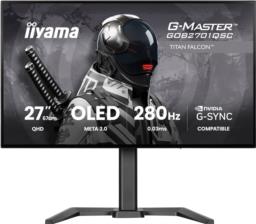 iiyama G-MASTER GOB2701QSC-B1 monitor komputerowy 68,6 cm (27") 2560 x 1440 px 2K Ultra HD OLED Czarny
