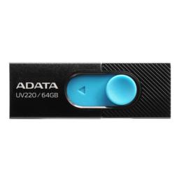 Pendrive ADATA UV220 AUV220-64G-RBKBL (64GB; USB 2.0; kolor czarny)
