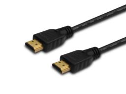 Kabel SAVIO cl-05 (HDMI M - HDMI M; 2m; kolor czarny)